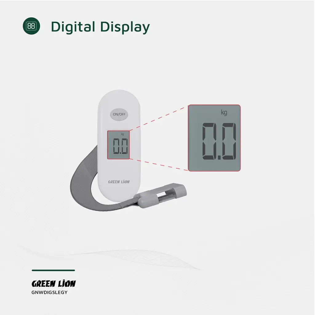 Balança digital para bagagem Green Lion Weight Mate - Cinza - Image 4