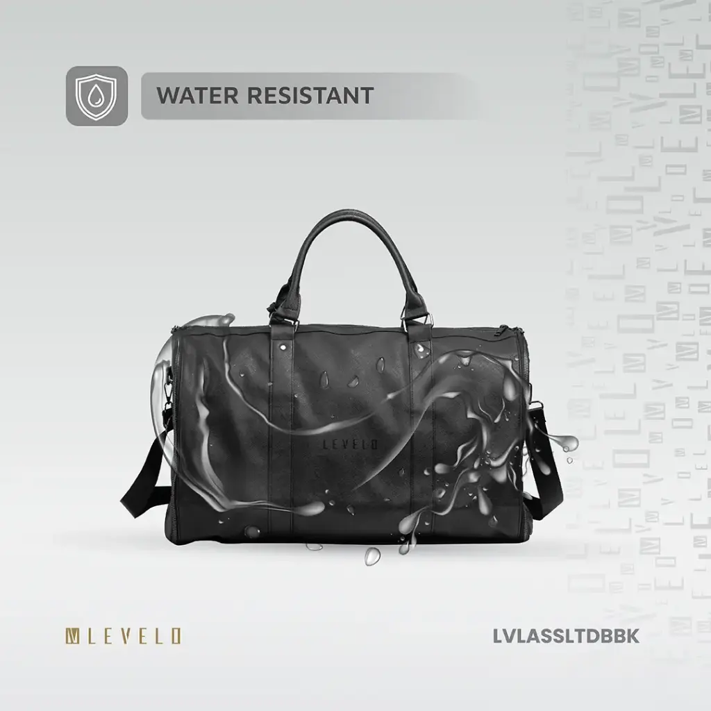Mala de viagem Levelo AllinStyle em couro Saffiano - Preta - Image 3