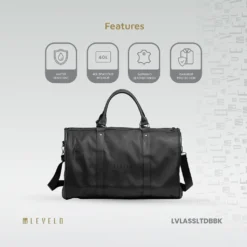 Alternative view of Mala de viagem Levelo AllinStyle em couro Saffiano - Preta