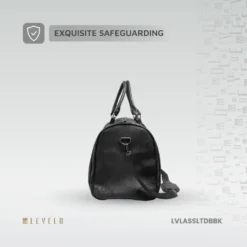 Mala de viagem Levelo AllinStyle em couro Saffiano - Preta - Image 9