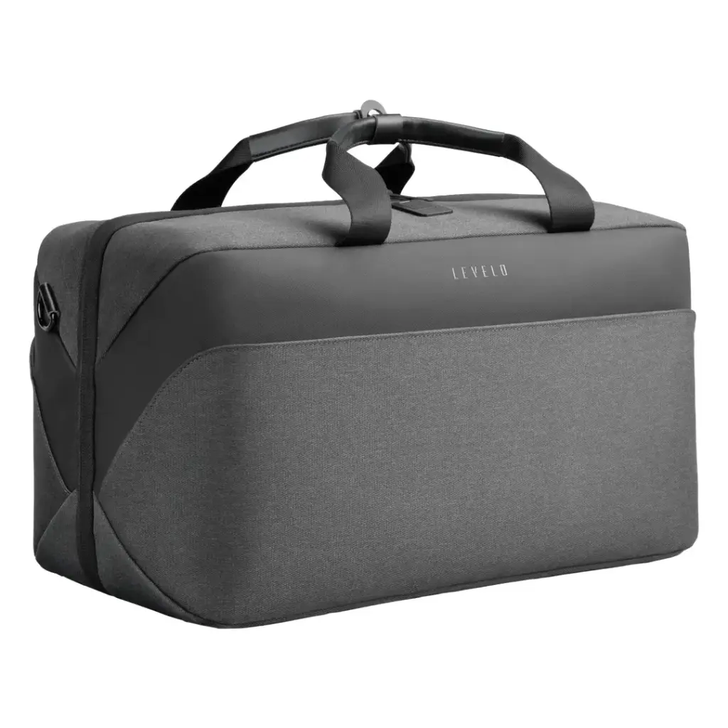 Mala de viagem Levelo Melle em poliéster com porta de carregamento USB - Preta - Image 2