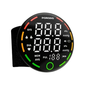 Monitor de pressão arterial digital Porodo LiveOn com medição de um toque - Preto