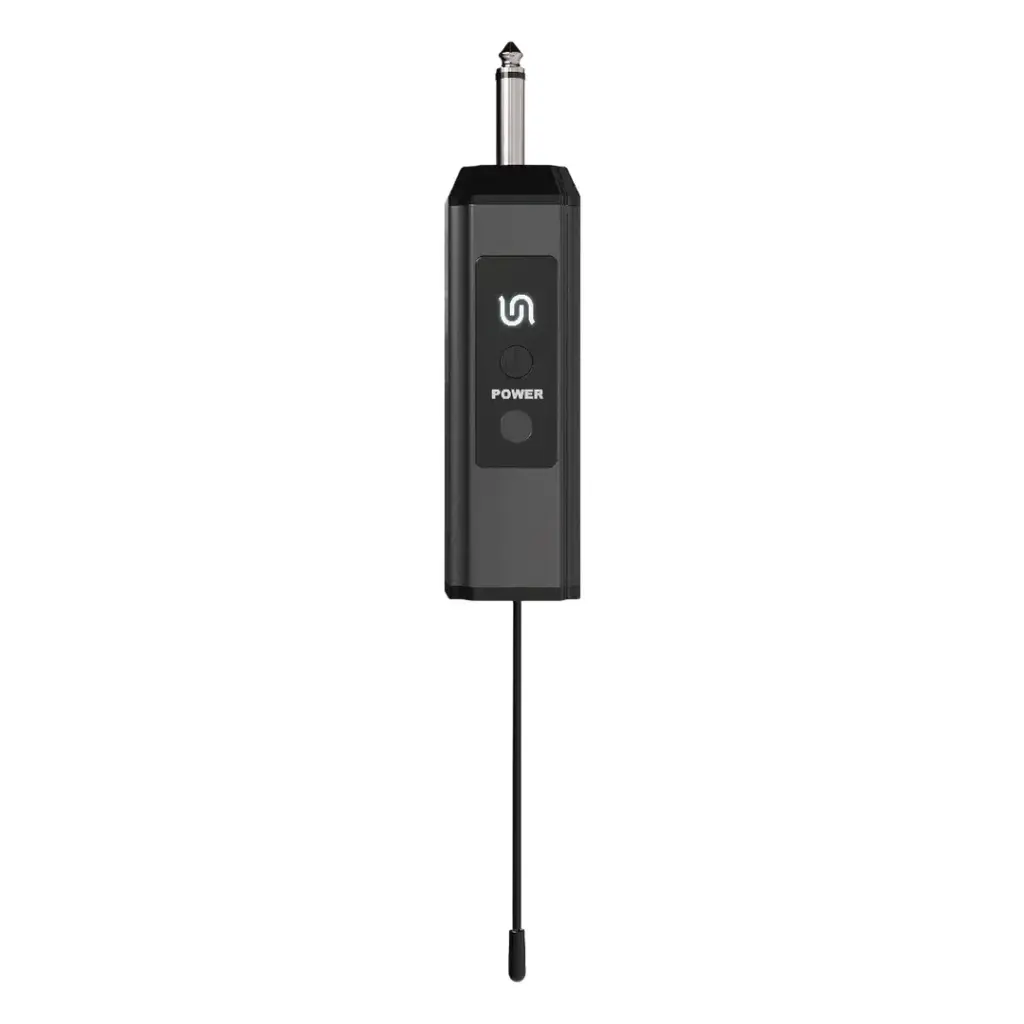 Microfone sem fio recarregável Porodo Soundtec Duo Mic em alumínio - Preto - Image 2