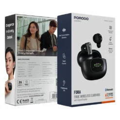 Alternative view of Auriculares Bluetooth Porodo Soundtec Fora com visor digital -  Preto