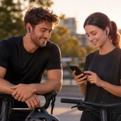Auriculares Bluetooth Porodo Soundtec WAVA com emparelhamento automático instantâneo - Preto - Image 4