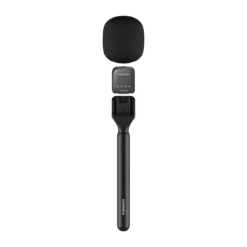 Alternative view of Microfone de lapela de mão Porodo com conexão para dois dispositivos - Preto