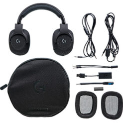 Fone de ouvido para jogos com fio Logitech G433 7.1 Surround (preto)