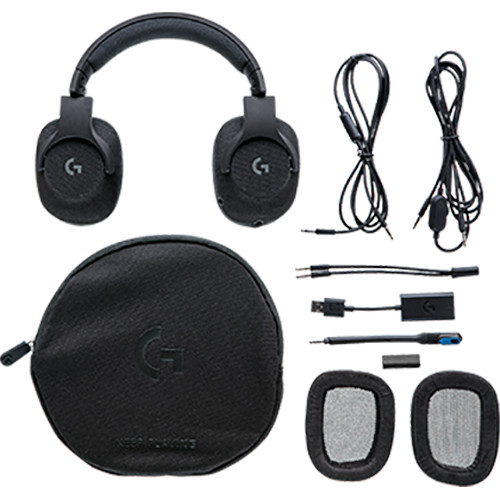 Fone de ouvido para jogos com fio Logitech G433 7.1 Surround (preto)