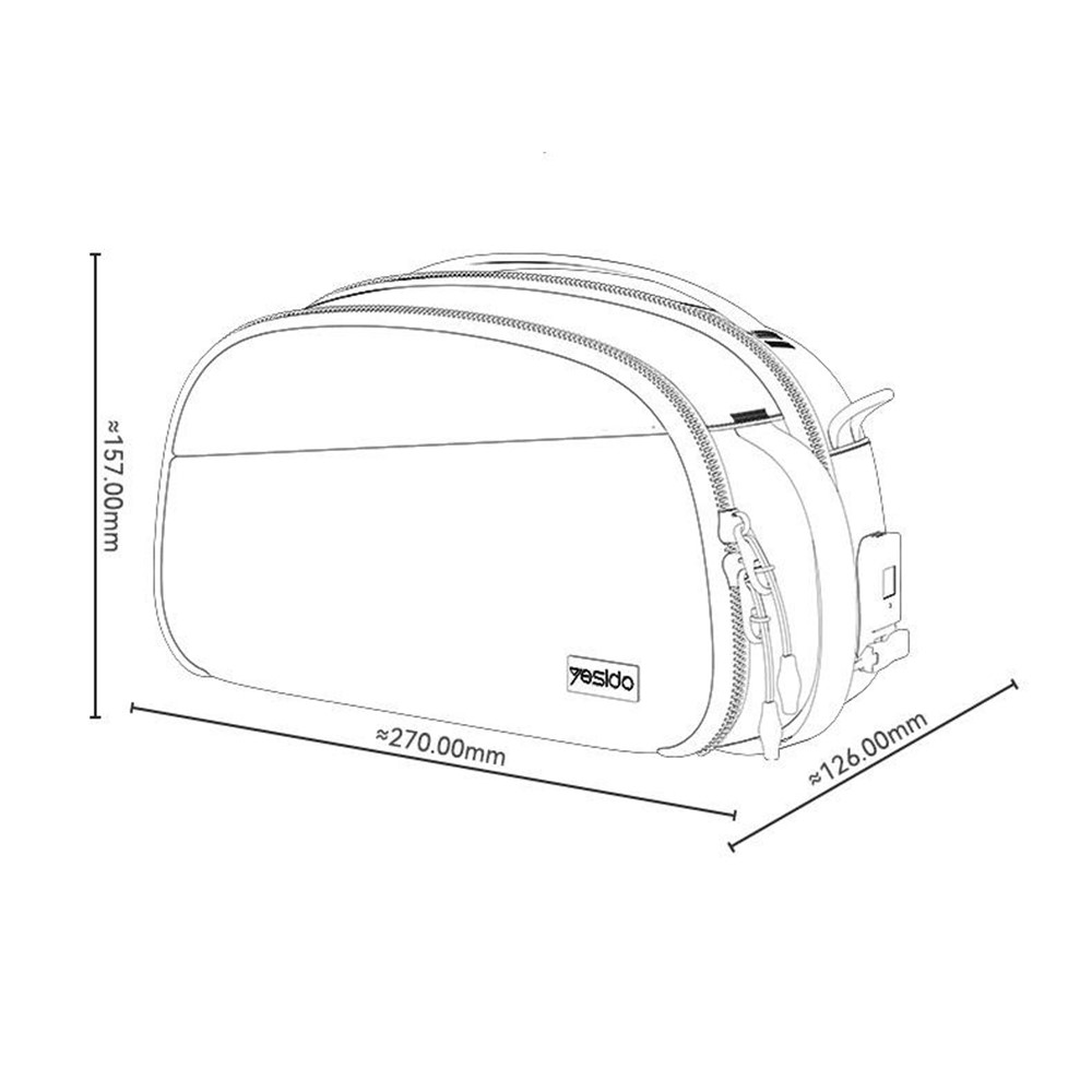 Bolsa organizadora Yesido com fecho de impressão digital em PU impermeável, ideal para viagens. - Image 8