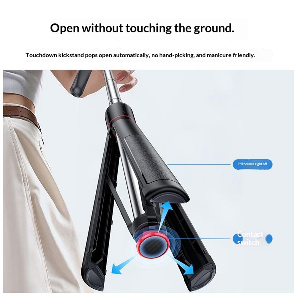 Tripé para selfie YESIDO SF34 com rosca de 1/4", compatível com Bluetooth, controle remoto e suporte extensível para celular e câmera - Preto - Image 3