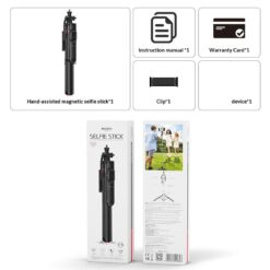 Tripé para selfie YESIDO SF34 com rosca de 1/4", compatível com Bluetooth, controle remoto e suporte extensível para celular e câmera - Preto - Image 8