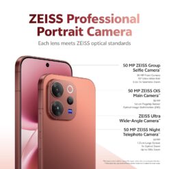Smartphone Vivo V70 5G 12 + 256 GB | Câmera ZEISS 50 MP | Tela AMOLED curva de 1,5K e 120 Hz | 6500 mAh | IP69, bateria com 4 anos de vida útil - Marrom - Image 8