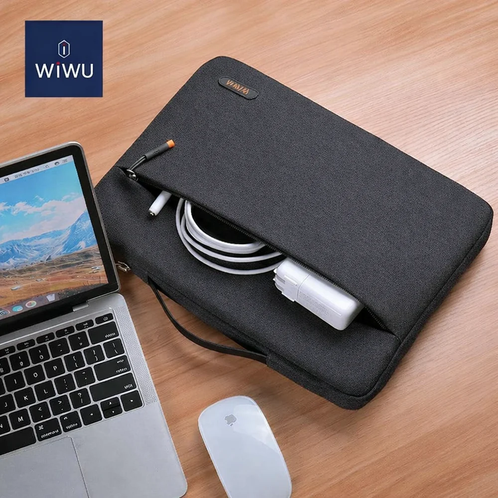 Bolsa para potátil WiWU Pilot Sleeve até 14″ – Preta - Image 7
