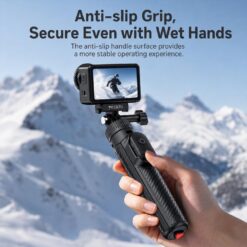 Bastão de selfie magnético Yesido SF37 para DJI Osmo Action 6/5 Pro/4/Osmo 360 - Preto