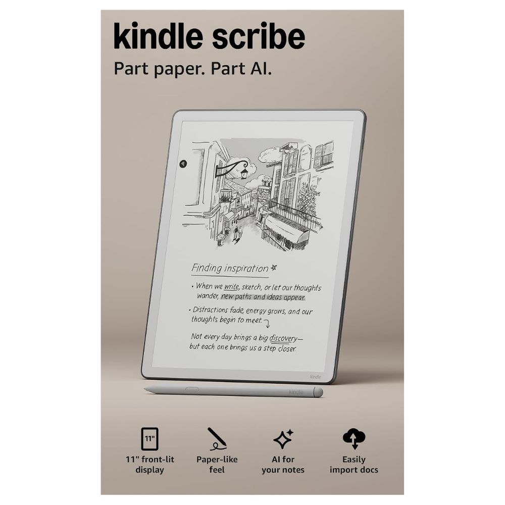 Amazon Kindle Scribe 32GB (2026) — Tela de 11” com aparência de papel e luz frontal — Inclui caneta premium de grafite. - Image 3