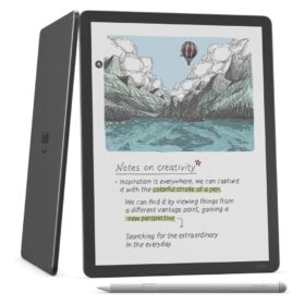 Amazon Kindle Scribe Colorsoft 32GB (modelo mais recente) — Tela colorida de 11” com aparência de papel e luz frontal — Um caderno para substituir todos os outros — Escreva em cadernos, documentos e livros. Caneta incluída - Grafite