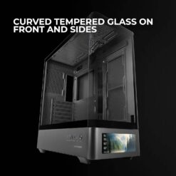 Caixa ATX Mars Gaming MC-LCDPRO LCD IPS 7.2" Tempered Glass Preta - Image 7