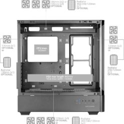 Caixa ATX Mars Gaming MC-LCDPRO LCD IPS 7.2" Tempered Glass Preta - Image 3