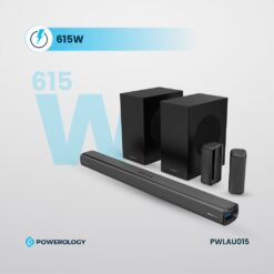 Sistema de Home Theater Sem Fio Powerology 5.2.4CH com Dois Subwoofers - Preto - Image 5