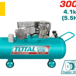 Alternative view of Compressor de ar Total Tools 300L 8Bar 5.5HP com motor de cobre