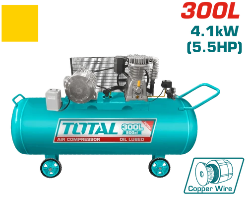 Compressor de ar Total Tools 300L 8Bar 5.5HP com motor de cobre - Image 2