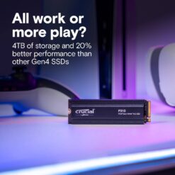 SSD M.2 2280 Crucial P310 4TB c/ Heatsink QLC NAND NVMe PCIe Gen 4.0x4 - Image 4