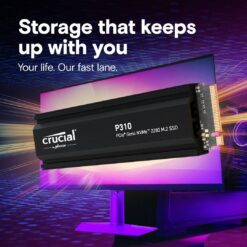 SSD M.2 2280 Crucial P310 4TB c/ Heatsink QLC NAND NVMe PCIe Gen 4.0x4 - Image 3