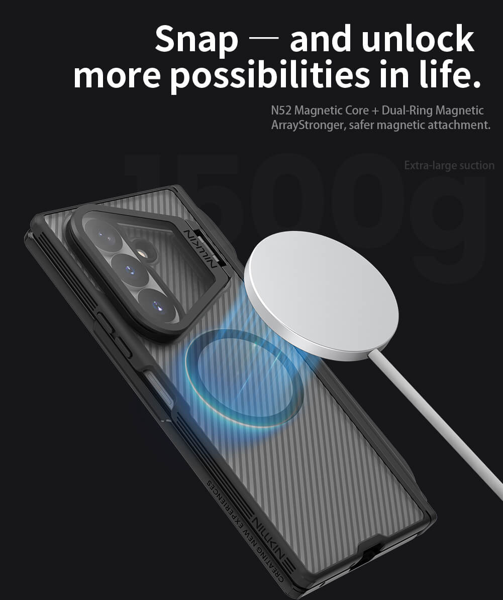 Capa protetora de câmera Nillkin Camshield Prop Magnetic Clear, com suporte para caneta Samsung Galaxy Z Fold 8 Ultra - Image 7