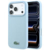 Capa Lacoste Petit Piqué Lacquer Logo Magsafe para iPhone 18 Pro Max e 17 Pro Max Azul