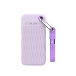 Disco Externo SSD Verbatim Pocket 2TB USB-C 3.2 Gen2 1000MB/s Roxo