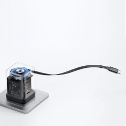 Carregador rápido Mcdodo de 100W com 4 portas GaN e cabo USB-C retrátil de 65cm integrado - Imagem 6