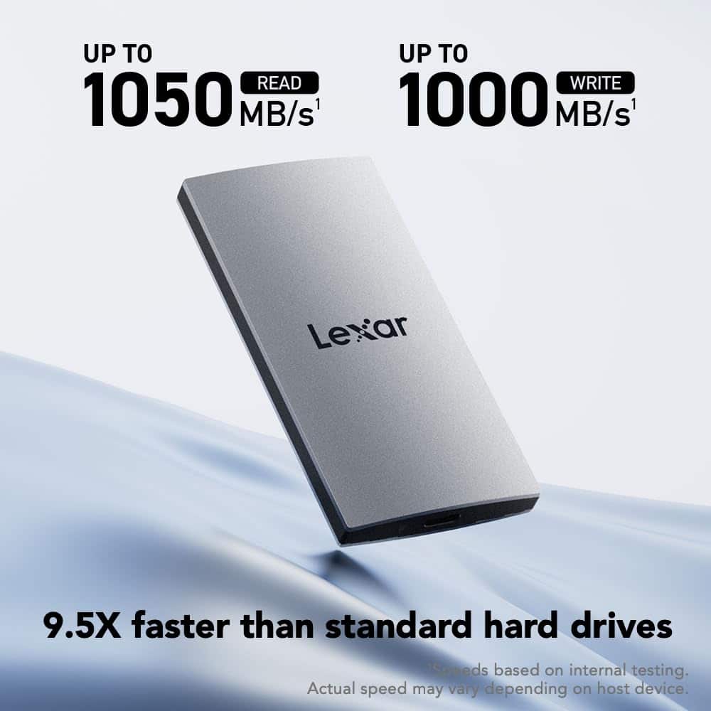 Disco SSD externo Lexar ES3 de 2TB SSD portátil USB 3.2 Gen 2até 1050 MB/scompatível com iPhone Series, Mac, PS5 e Xbox - Imagem 2