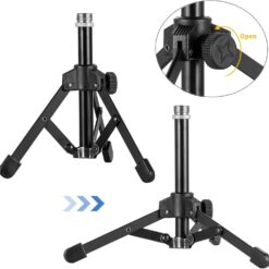 Suporte de mesa para microfone KASTWAVE – Tripé portátil e dobrável| Altura ajustável, compatível com microfones dinâmicos - Image 4