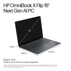 Portátil HP Omnibook X Flip 16" Intel Ultra 7 16GB 1TB SSD W11 - Image 13