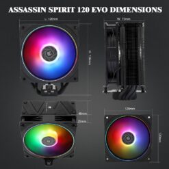 Air Cooler CPU Thermalright Assassin Spirit 120 EVO ARGB Preto