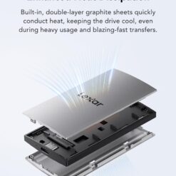 Disco SSD externo Lexar ES3 de 2TB SSD portátil USB 3.2 Gen 2até 1050 MB/scompatível com iPhone Series, Mac, PS5 e Xbox - Imagem 3