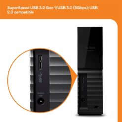 Disco Externo 3.5" Western Digital My Book 24TB USB 3.2 Gen 1 Preto - Imagem 4
