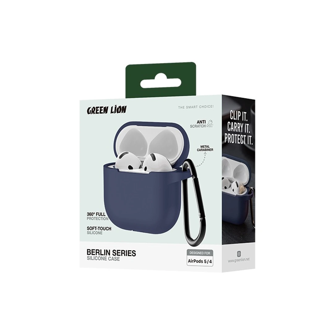 Capa de silicone Green Lion Berlin Series para AirPods 5/4 - Imagem 4