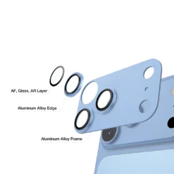 Proctector extendido Lente de câmera Green Lion Pro para iPhone 18 Pro - Light Blue - Imagem 3