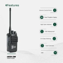 Walkie Talk Green Lion GPX700 Pack 1 - Preto - Imagem 4