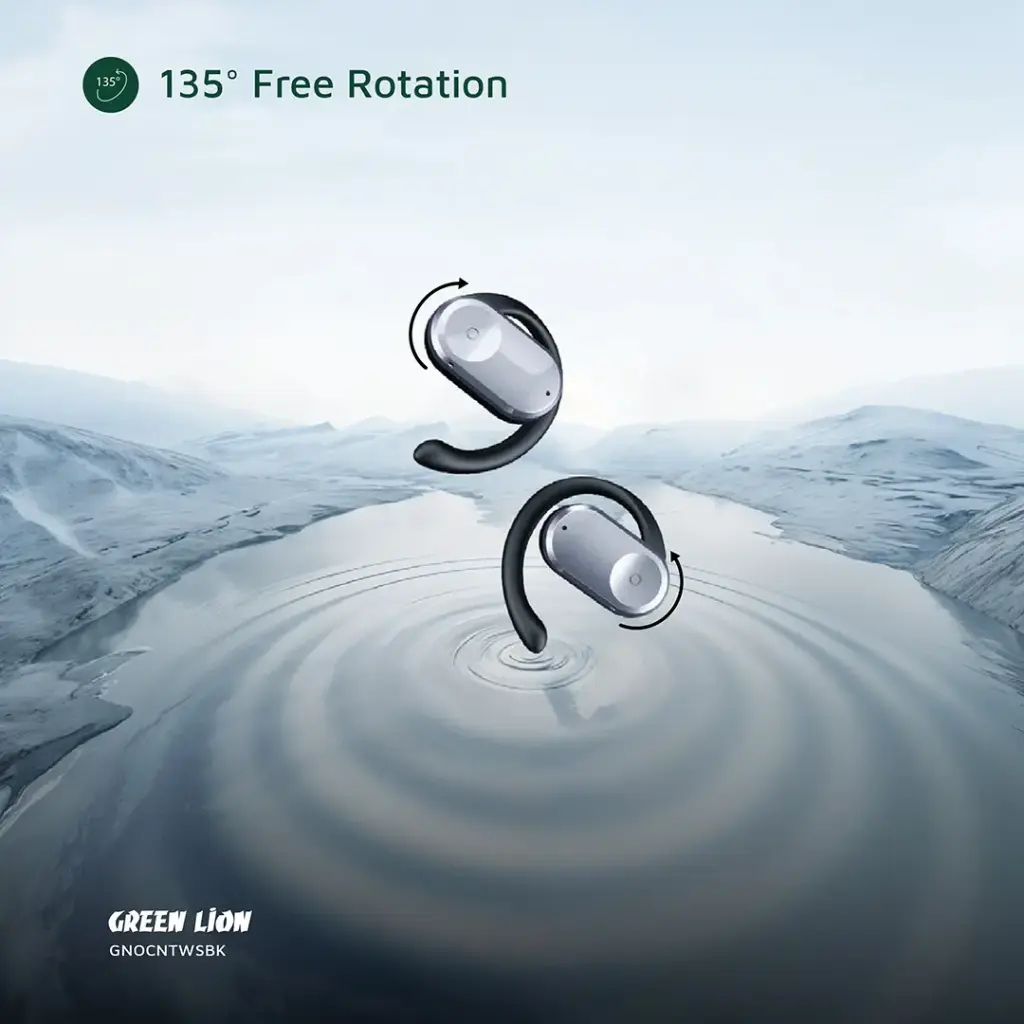 Auriculares Open Ear Ocean BT V5.3 - Preto - Imagem 5