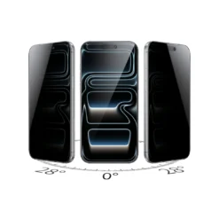 Pelicula de Privacidade com bandeja de alinhamento 3D Green Lion Picasso para iPhone 18 Pro - Image 4