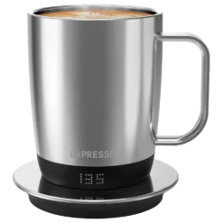 Caneca de cerâmica Lepresso Aurelio com base de controle de temperatura