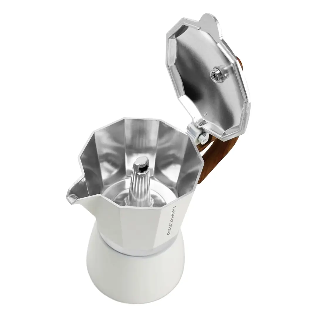 Cafeteira italiana Lepresso Moka de 300ml - Branca - Imagem 2