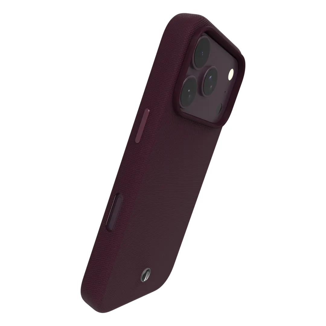 Capa Levelo Cannes em couro PU macio premium com MagSafe para iPhone 18 Pro / 17 Pro - Bordô - Image 2