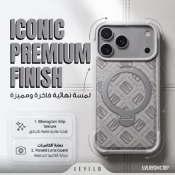 Capa Levelo Ryde MagSafe com suporte 360° para iPhone 18 Pro / 17 Pro - Preta - Image 5
