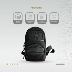Bolsa tiracolo urbana Levelo - Preta - Image 5