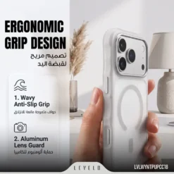 Capa Levelo WYN MagSafe com proteção de câmera em alumínio para iPhone 18 Pro Max / 17 Pro Max - Bordô - Imagem 4