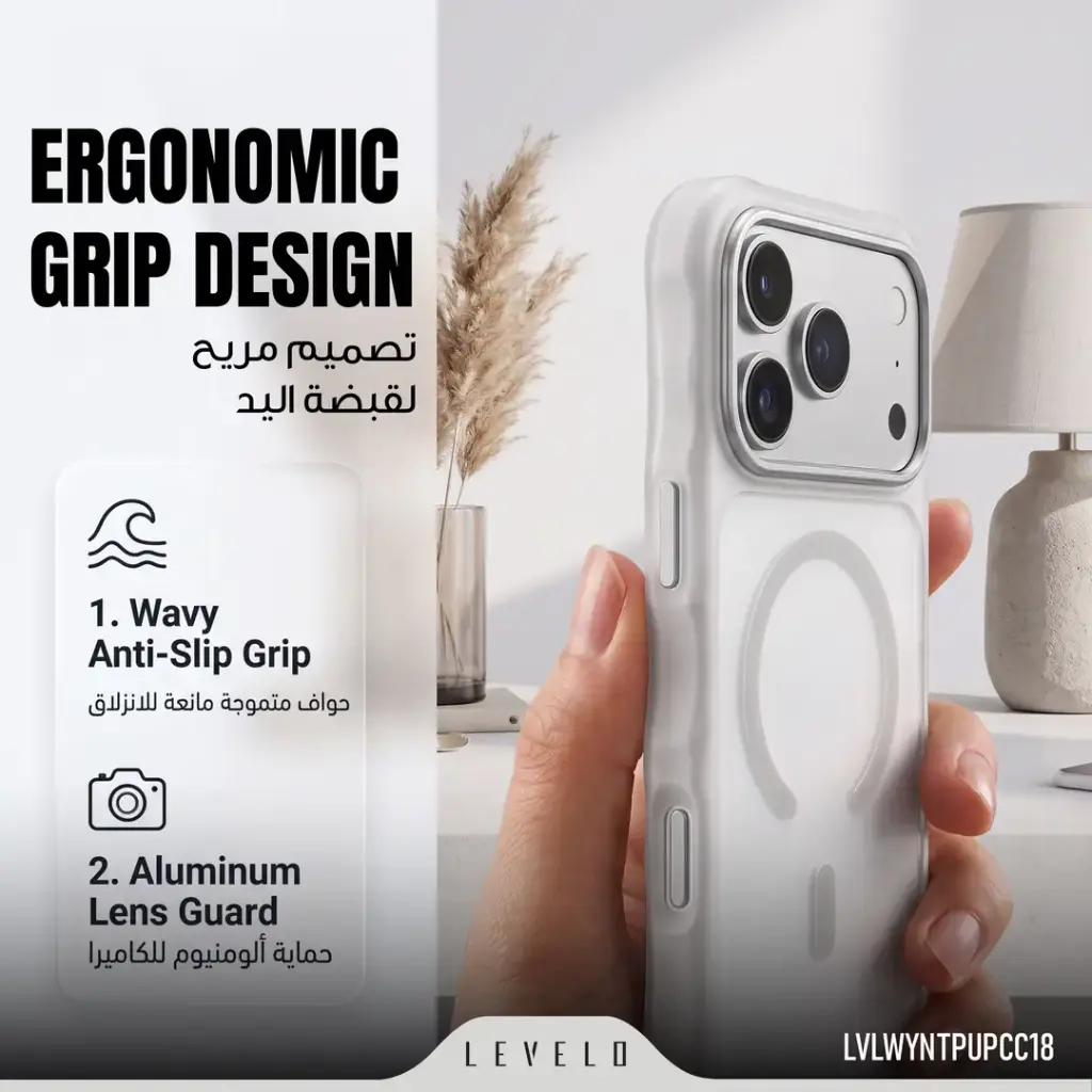 Capa Levelo WYN MagSafe com proteção de câmera em alumínio para iPhone 18 Pro Max / 17 Pro Max - Bordô - Imagem 4