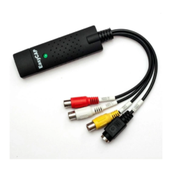 Adaptador Easycap USB 2.0 para Captura de Vídeo, TV, DVD, VHS e Áudio